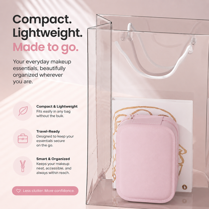 Compact Makeup Vanity Bag With LED Mirror
