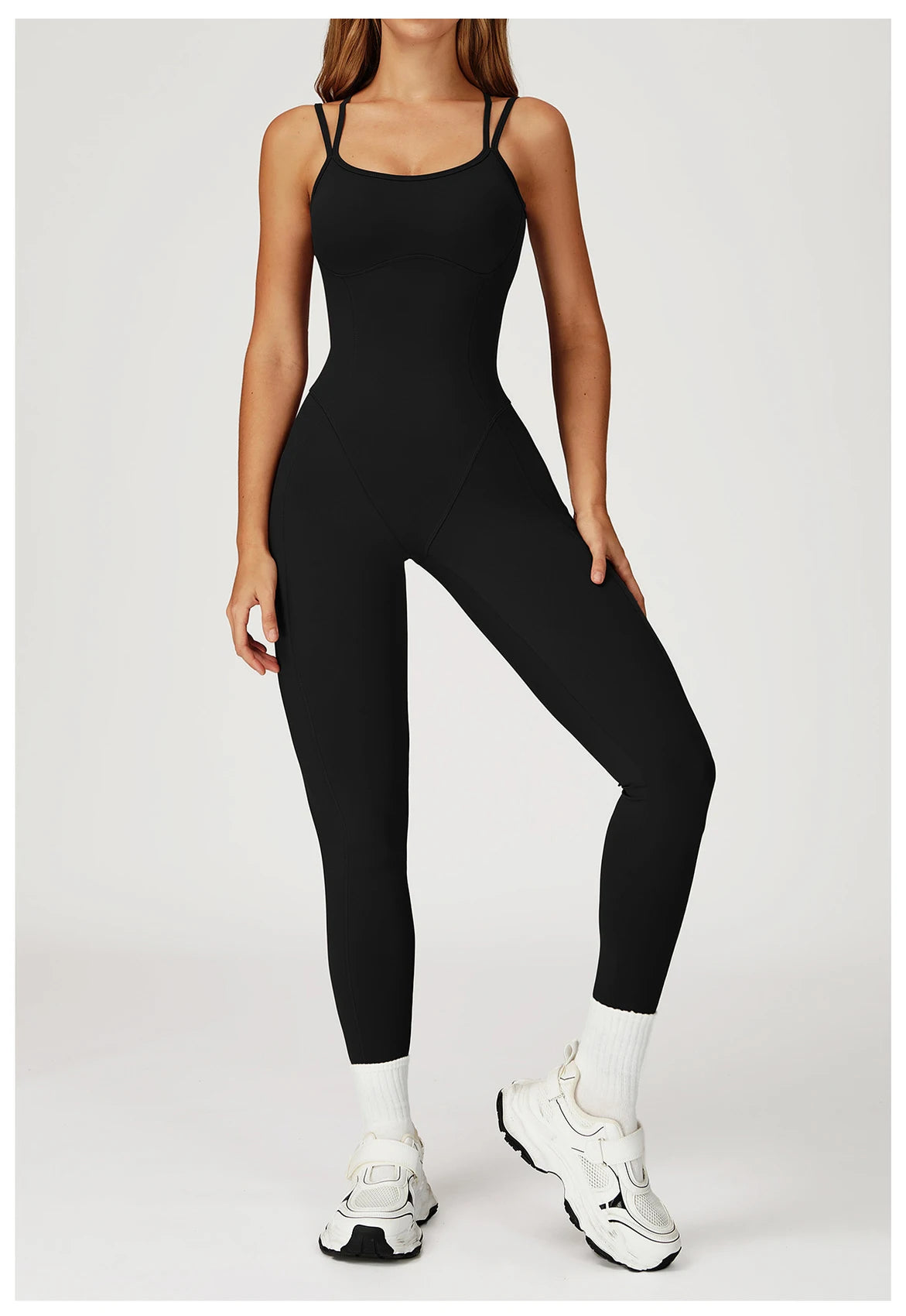 Aria Freeform Jumpsuit Cross Back Strap Backless Women One Piece Yoga Suit