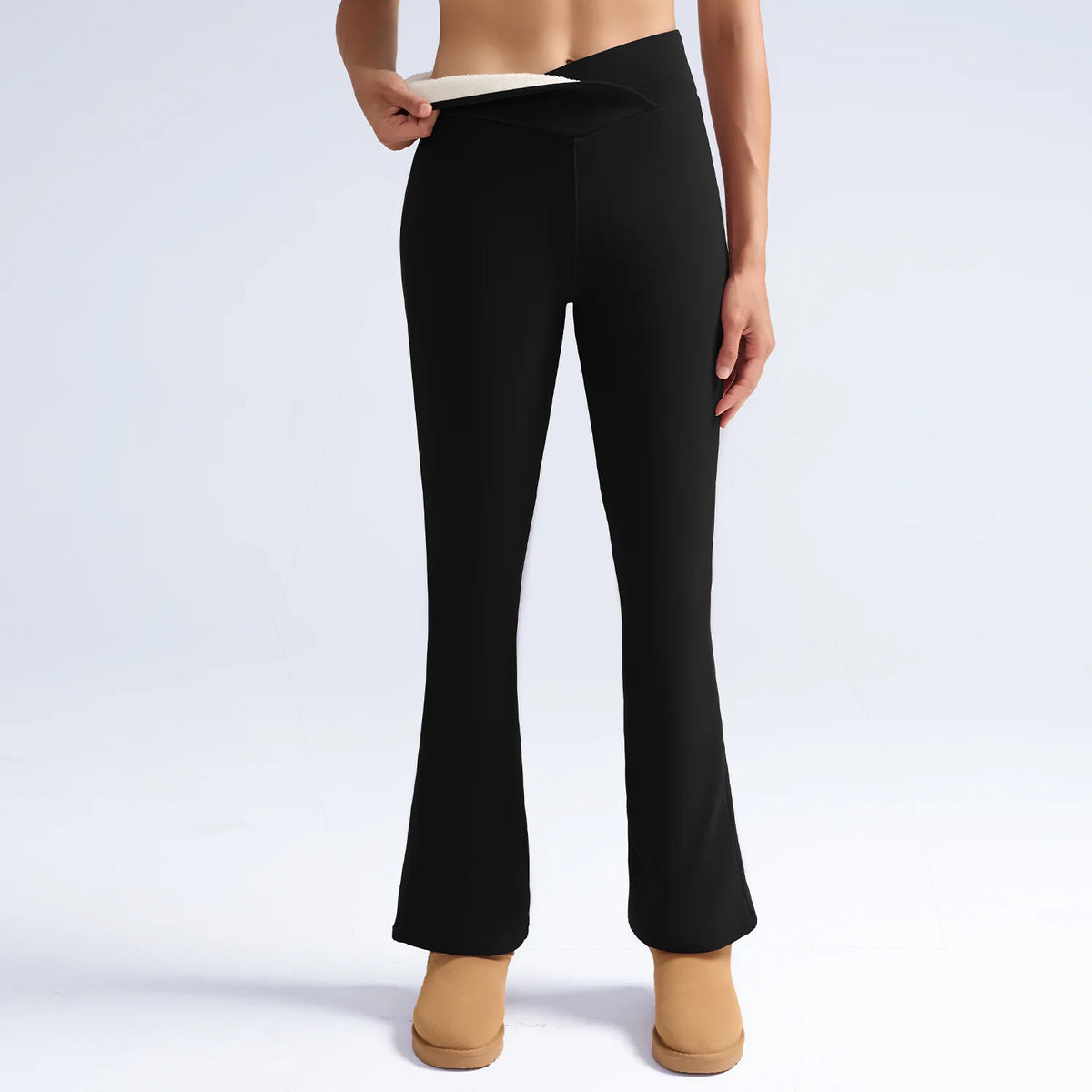 Everline All-Day Warm Fleece Leggings High Waist Tummy Control