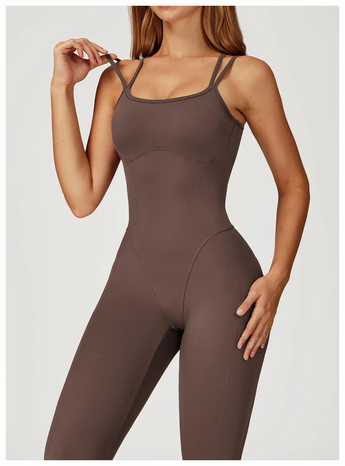 Aria Freeform Jumpsuit Cross Back Strap Backless Women One Piece Yoga Suit
