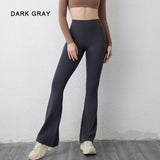 Peach Flared Pants for Women's Yoga High Waisted and Hip Lifting Tight Pants Wide Leg Fitness Pants Quick Drying