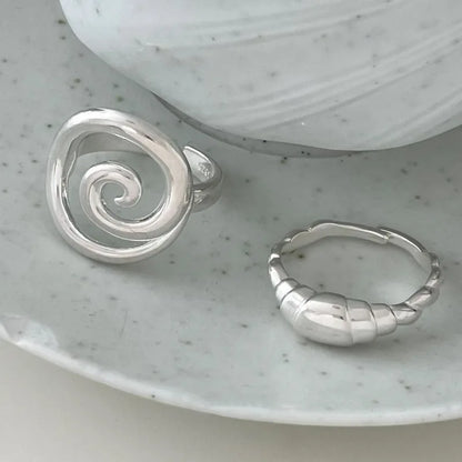 VENTFILLE 925 Sterling Silve Flower Ring for Women Gift Hollow Out Design Retro Hip Hop Versatile Jewelry Party Gift Dropship