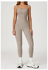 Aria Freeform Jumpsuit Cross Back Strap Backless Women One Piece Yoga Suit