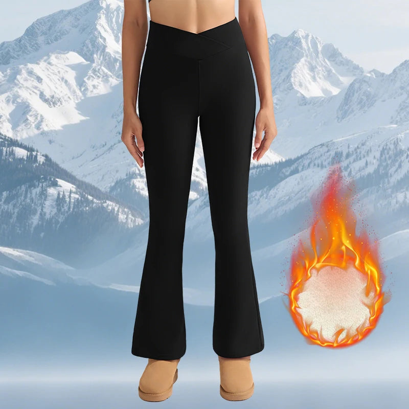 Everline All-Day Warm Fleece Leggings High Waist Tummy Control