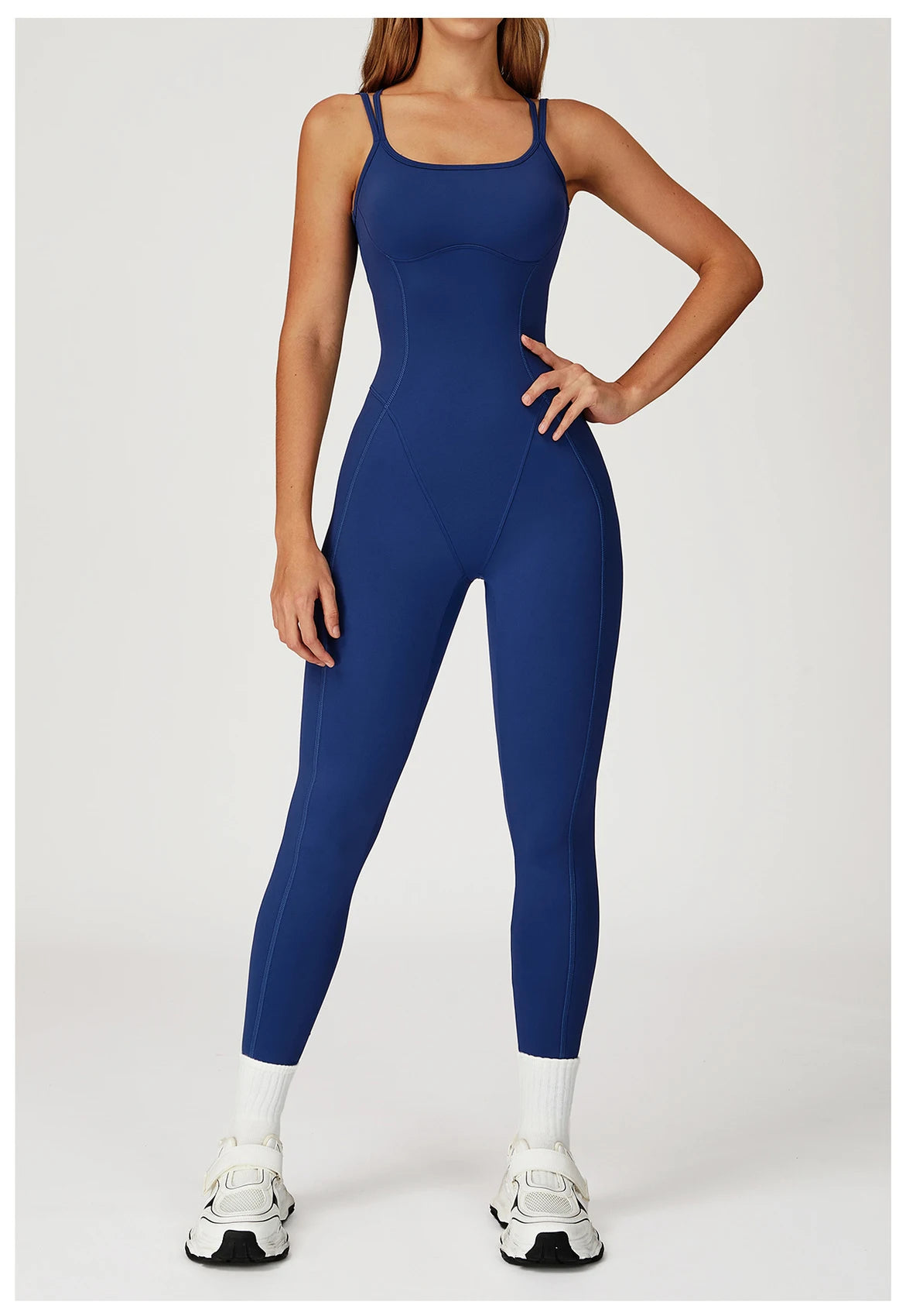 Aria Freeform Jumpsuit Cross Back Strap Backless Women One Piece Yoga Suit