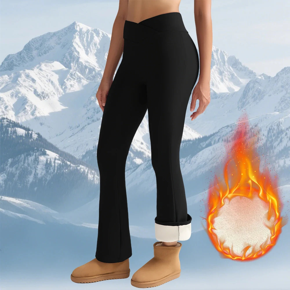 Everline All-Day Warm Fleece Leggings High Waist Tummy Control