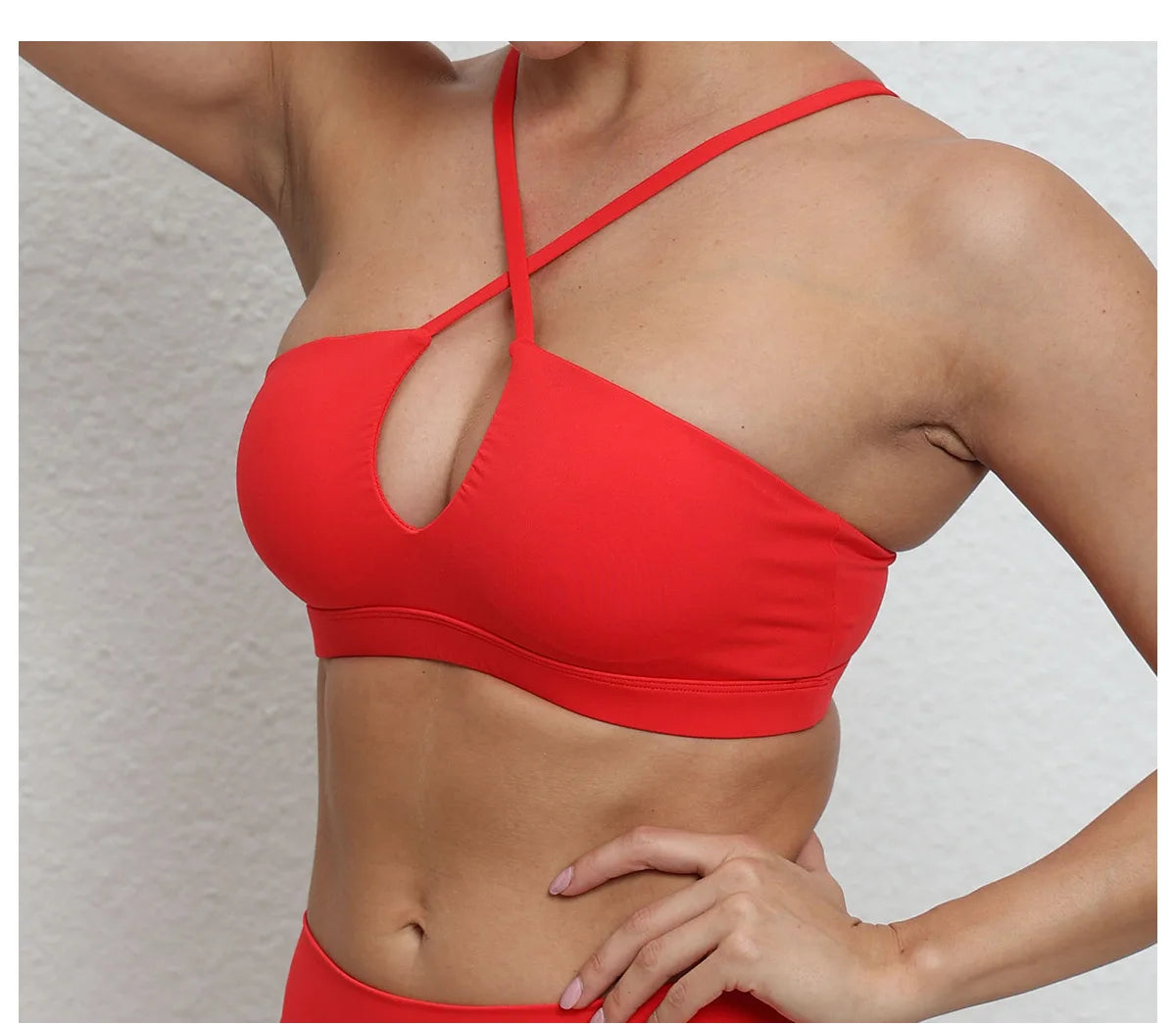 Women's Running Sports Bra Cross-Back Fast-Drying Breathable Seamless Yoga Tank Top