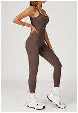 Aria Freeform Jumpsuit Cross Back Strap Backless Women One Piece Yoga Suit