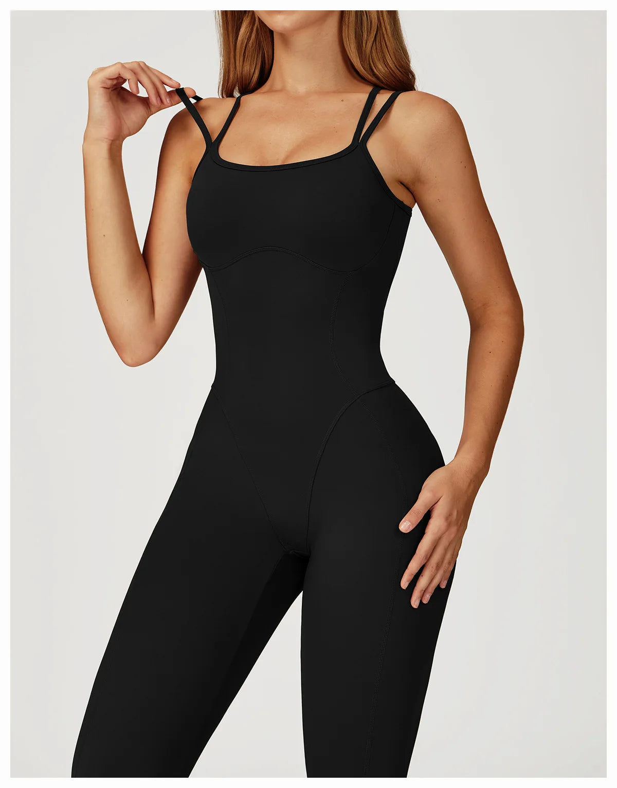Aria Freeform Jumpsuit Cross Back Strap Backless Women One Piece Yoga Suit
