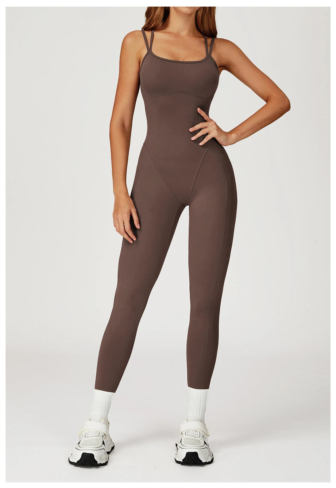 Aria Freeform Jumpsuit Cross Back Strap Backless Women One Piece Yoga Suit