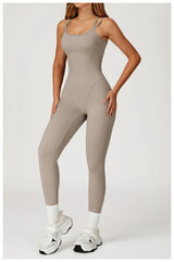 Aria Freeform Jumpsuit Cross Back Strap Backless Women One Piece Yoga Suit