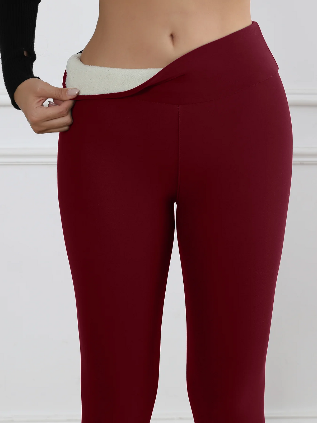 Everline All-Day Warm Fleece Leggings High Waist Tummy Control