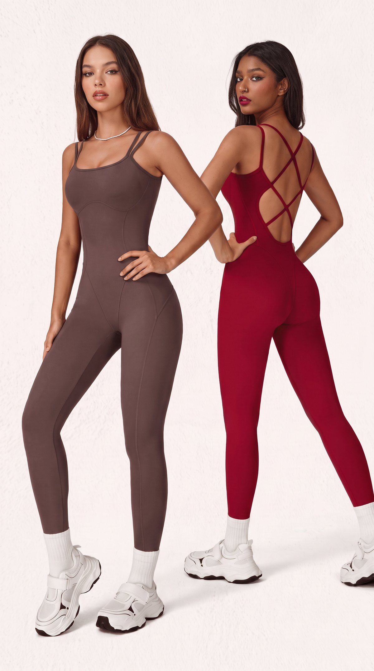 Aria Freeform Jumpsuit Cross Back Strap Backless Women One Piece Yoga Suit