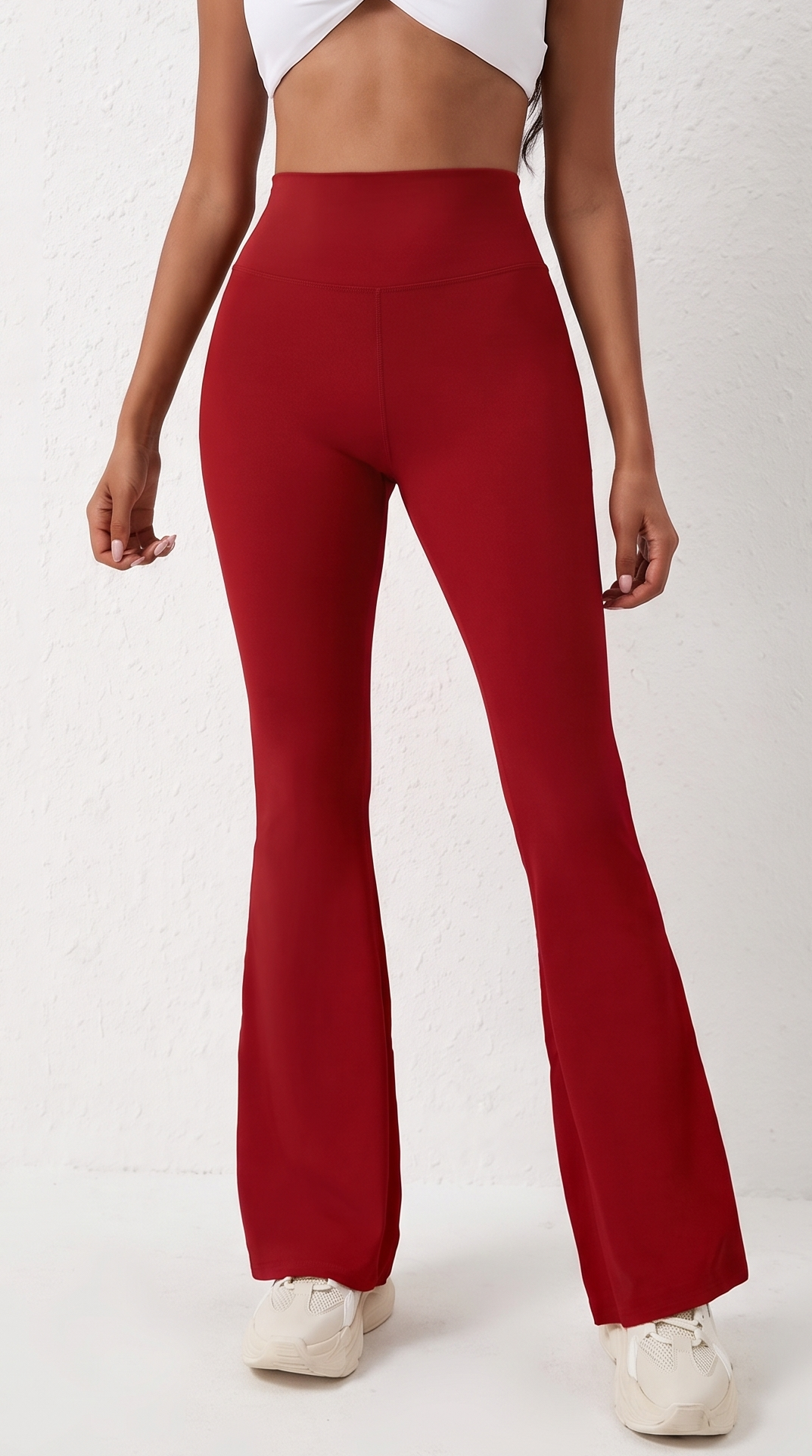 Peach Flared Pants for Women's Yoga High Waisted and Hip Lifting Tight Pants Wide Leg Fitness Pants Quick Drying