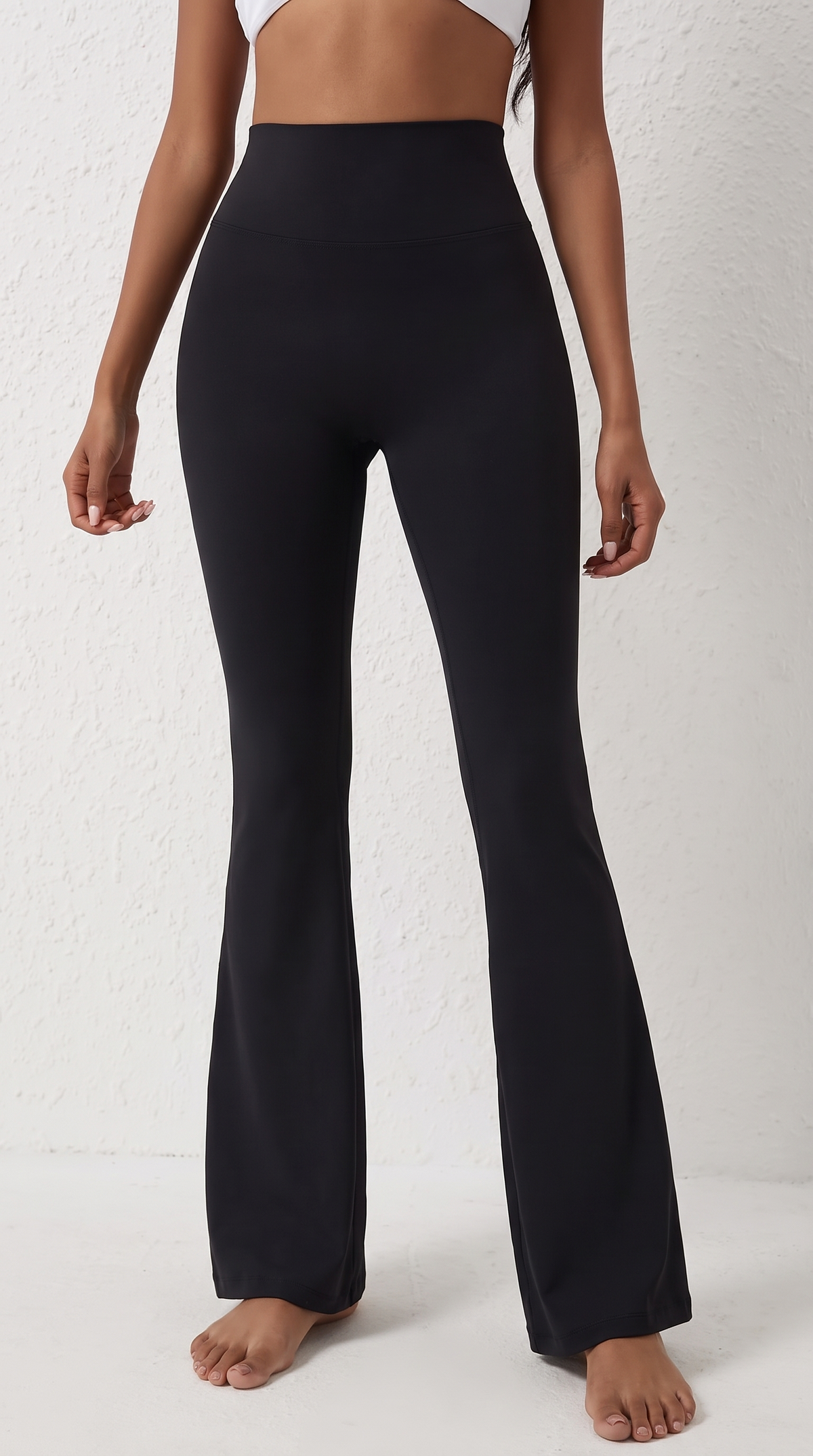 Peach Flared Pants for Women's Yoga High Waisted and Hip Lifting Tight Pants Wide Leg Fitness Pants Quick Drying