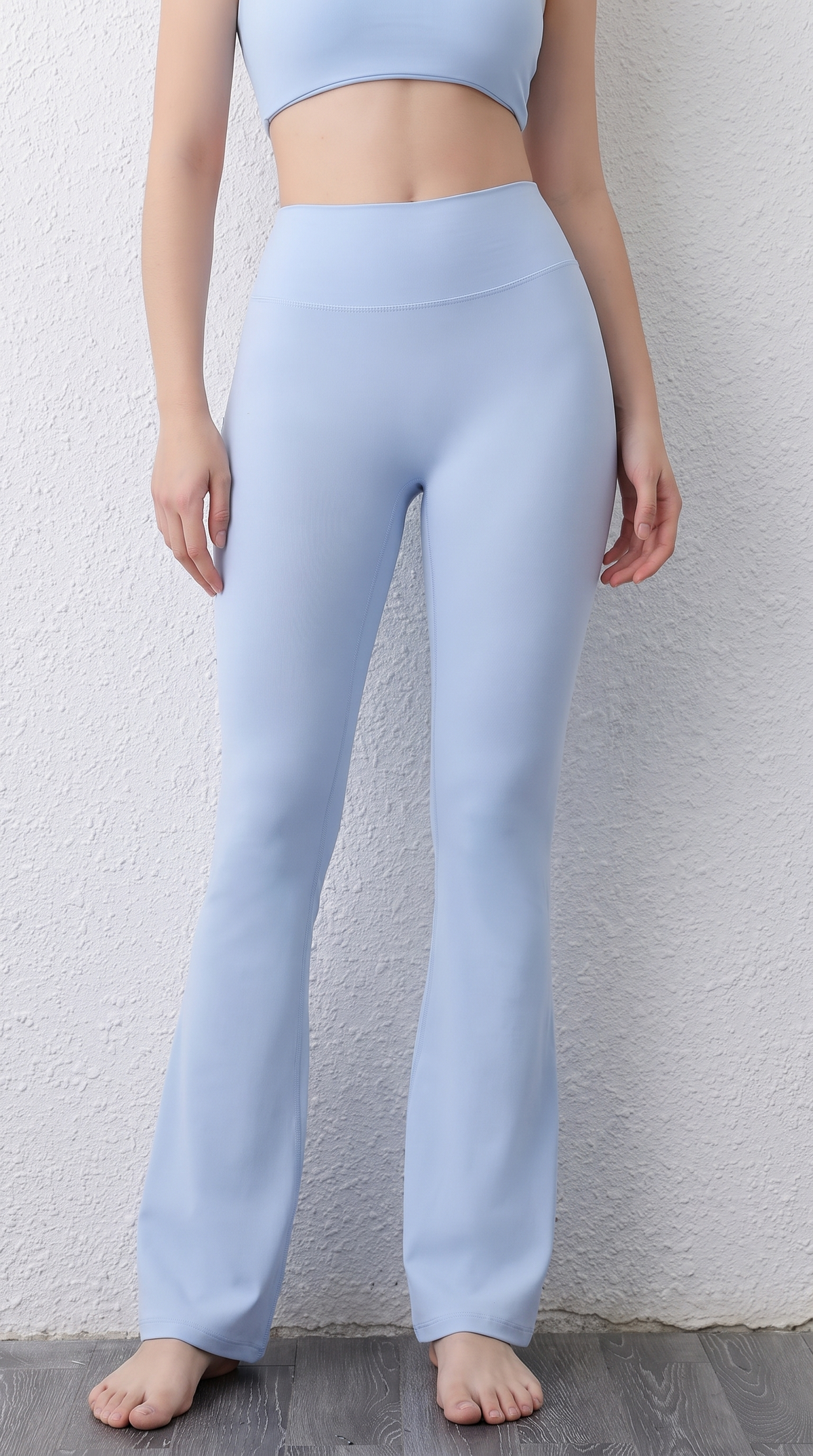 Peach Flared Pants for Women's Yoga High Waisted and Hip Lifting Tight Pants Wide Leg Fitness Pants Quick Drying