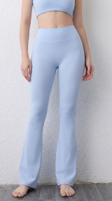 Peach Flared Pants for Women's Yoga High Waisted and Hip Lifting Tight Pants Wide Leg Fitness Pants Quick Drying