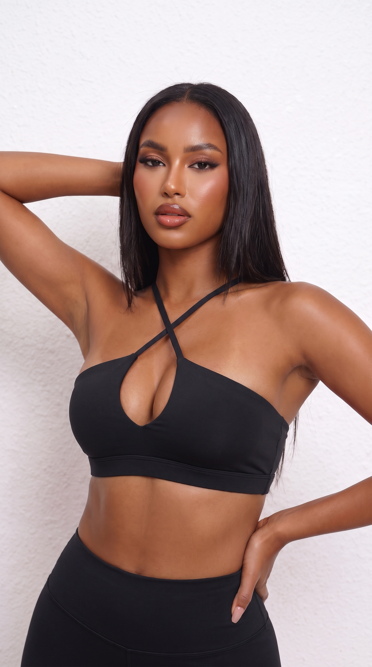 'Ignite' Women's Running Sports Bra Cross-Back Fast-Drying Breathable Seamless Yoga Tank Top