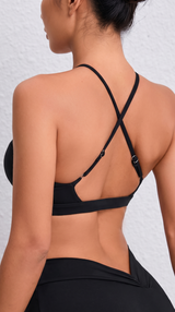 'Ignite' Women's Running Sports Bra Cross-Back Fast-Drying Breathable Seamless Yoga Tank Top